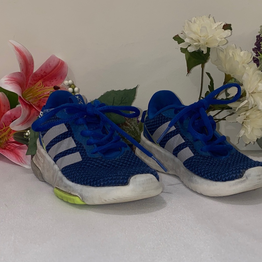 Adidas Kids Navy and White Sneakers